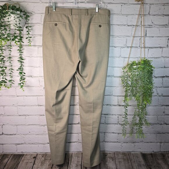 LAUREN RALPH LAUREN MENS KHAKI COLOR CASUAL DRESS STRAIGHT LEG PANT SIZE 33X32 - Picture 2 of 7